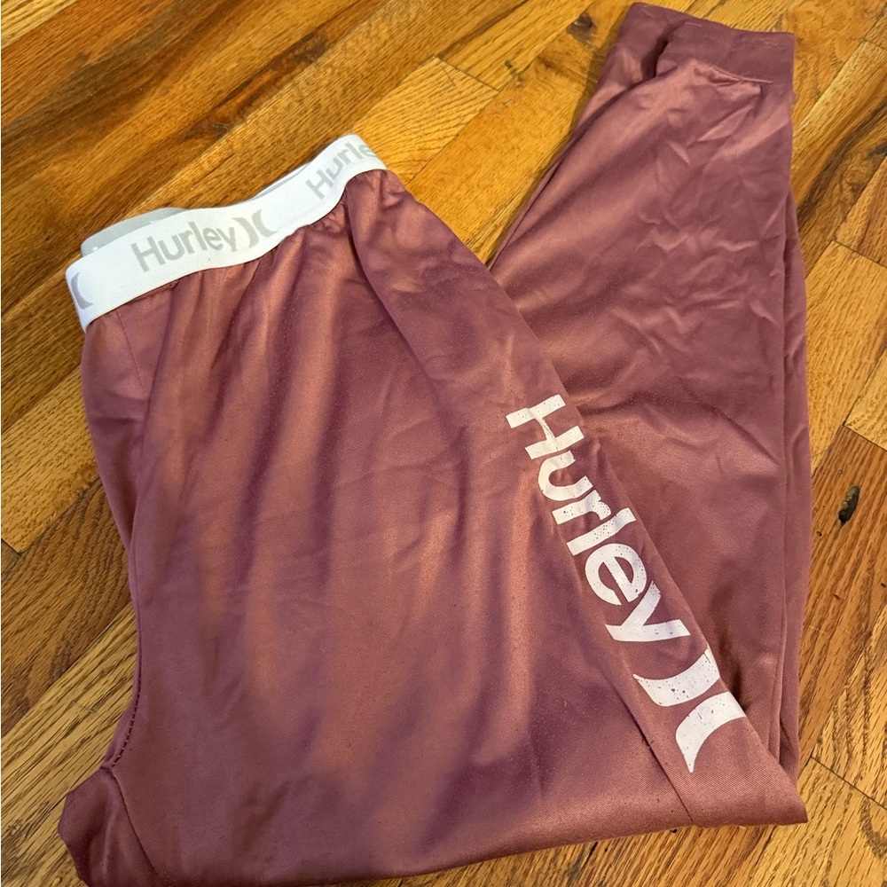 Hurley Plum Joggers with Logo Waistband